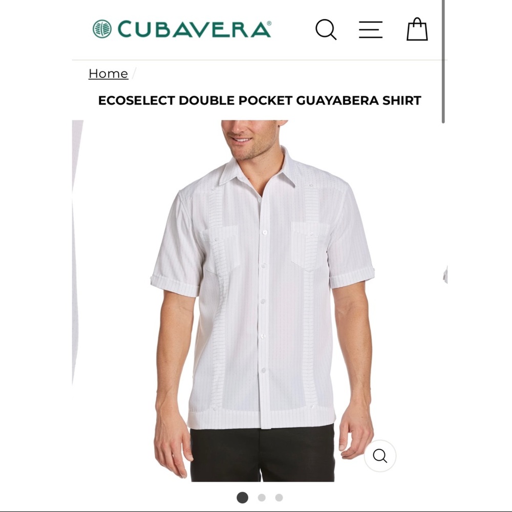 SOLD- Cubavera Dad/Guayabera Panel Vacation Shirt